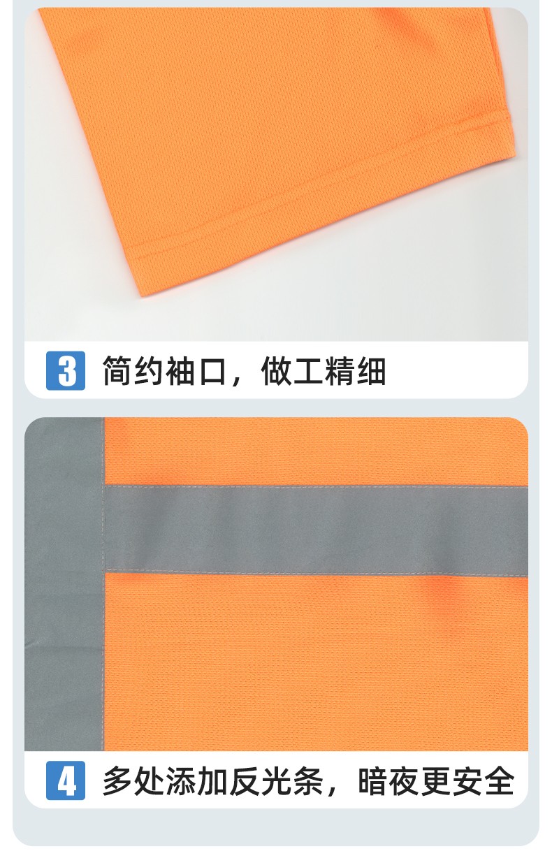 SG2120D 夏季速干工作服加油站汽修POLO文化衫拼色薄款透气印LOGO工装(图9)