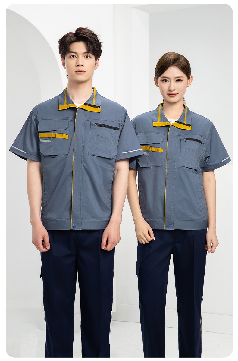 DM2316X 夏季长袖工作服套装薄款透气厂服工厂建筑劳保服车间机修服定制(图15)