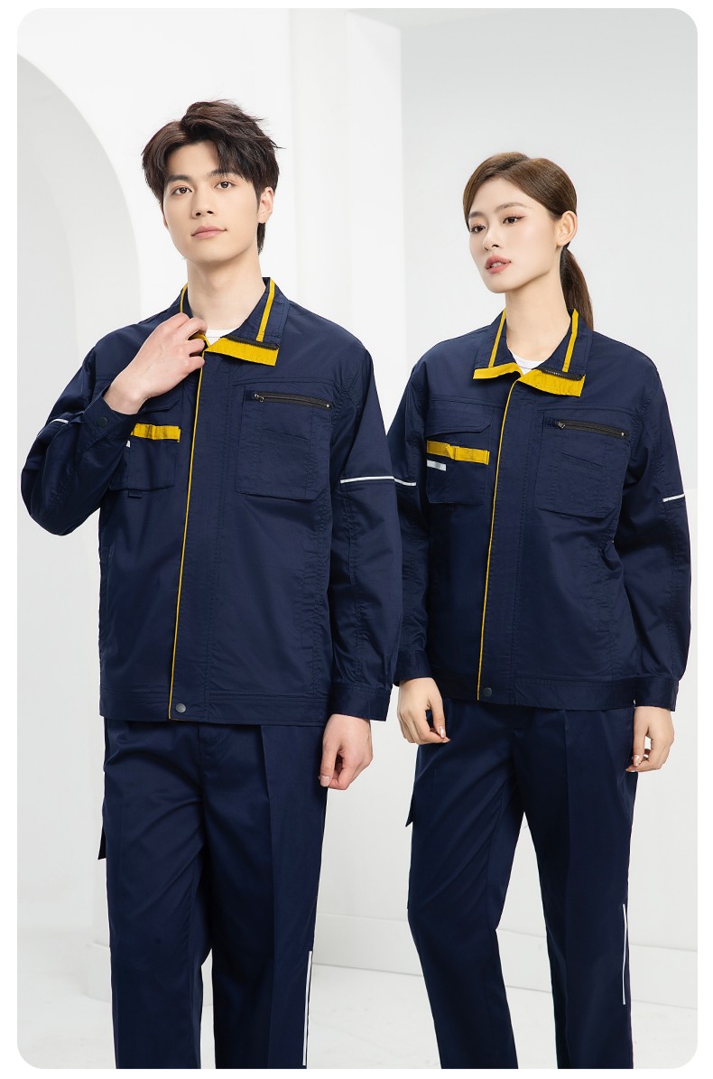 DM2316X 夏季长袖工作服套装薄款透气厂服工厂建筑劳保服车间机修服定制(图20)