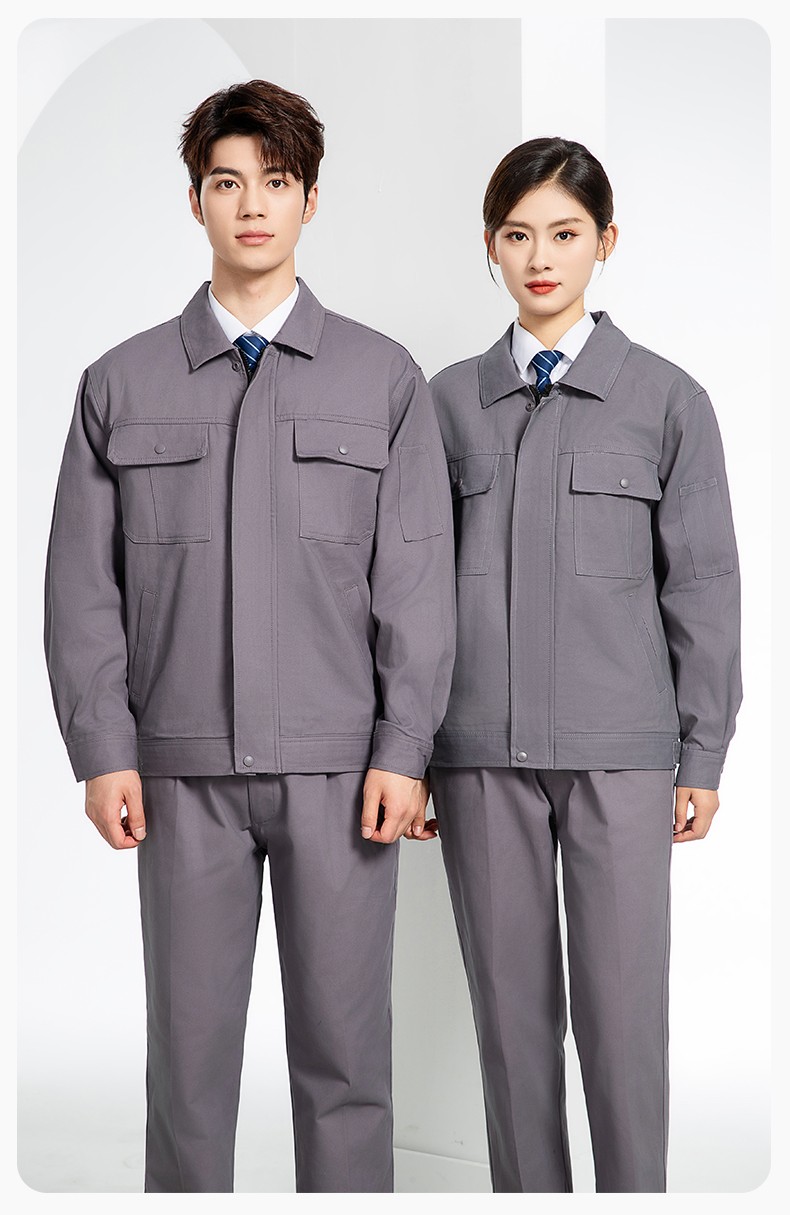 RD-8035 海源秋冬工作服定制男加厚纯棉耐磨汽修服工厂车间电焊双层劳保服(图17)