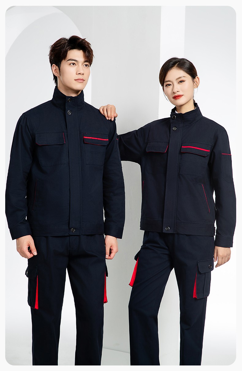 RD-507 纯棉电焊工作服套装男秋冬长袖工装耐磨车间全棉工程服高端劳保服(图16)