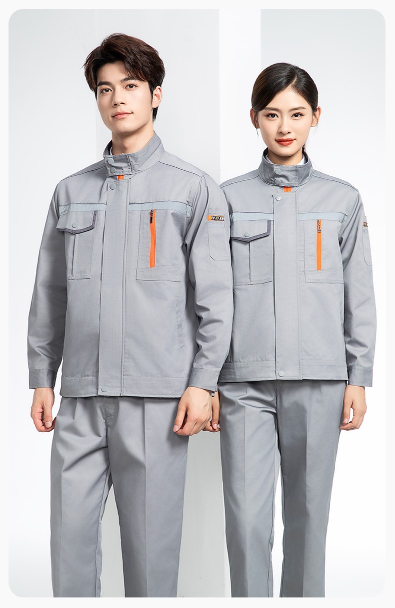 DM8038 批发工作服套装男耐磨长袖反光条厂服车间汽修企业工地工装劳保服(图18)